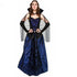 Disfraz de vampira para mujer con falda guantes y tocado