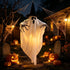 Halloween con sombrero de mago iluminado