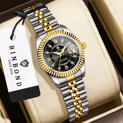 BINBOND Blue Dial Women&