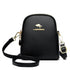 Zip-Up Backpack for Women in black with a top handle and gold-tone hardware