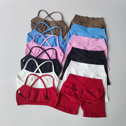 Seamless Sculpt Activewear Set displayed in multiple available colors