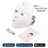 7-Color LED Facial and Neck Therapy Mask with detachable neck panel and included accessories