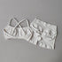 Seamless Sculpt Activewear Set in white with matching sports bra and fitted shorts